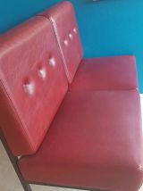 Paire de 2 banquettes de bistrot