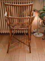 Fauteuil rotin vintage