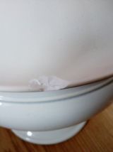 Soupière en porcelaine opaque Creil Montereau de la fin du XIXieme 
