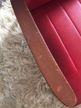 Fauteuil en skaï 50's