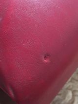 Fauteuil en skaï 50's