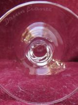 Suite de 5 verres en cristal Daum, modèle Orval