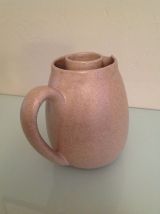 CERAMIQUE VALLAURIS  VINTAGE/ BEAU PICHET REFROIDISSEUR / MOTIF FLEURS 