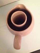 CERAMIQUE VALLAURIS  VINTAGE/ BEAU PICHET REFROIDISSEUR / MOTIF FLEURS 