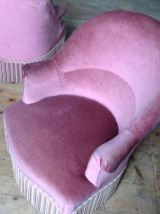 Fauteuils crapauds de chambre (paire)