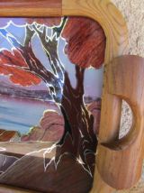 Plateau de service art déco signé DOPE 