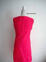 Robe babydoll rose fuchsia fluo vintage 60's
