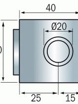 Serrure à cylindre 5 paillettes - Marque VACHETTE 4464 pour meubles 