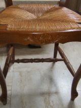 4 CHAISES STYLE LOUIS XV 