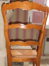 4 CHAISES STYLE LOUIS XV 