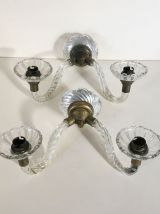 Paire d’appliques années 50 vintage 