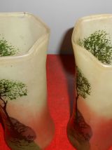 Paire de vase signé Leg