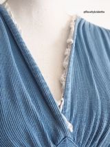 Robe bleue lavande vintage 30's 40's