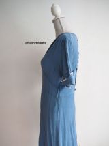 Robe bleue lavande vintage 30's 40's