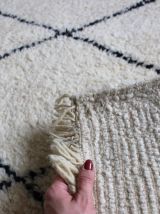 Grand tapis Beni ouarain tissé main au Maroc (2M50 sur 1M80)