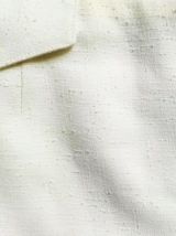 Célestine - Jupe blanche boutonnée vintage longueur genou