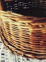 porte bouteille rotin - Bar -panier en osier-