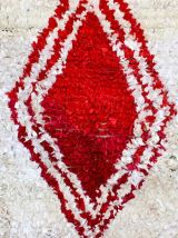 Tapis boucherouite berbère tissé main au Maroc