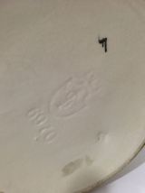 Vase mésanges bleues en céramique craquelée