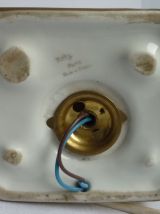 Vierge lampe porcelaine