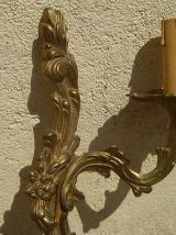 Anciennes Appliques Murales en laiton