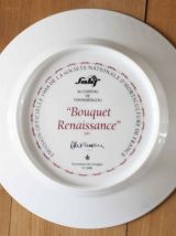 assiette limoges bouquet renaissance Fontainebleau