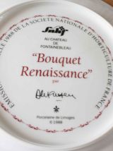 assiette limoges bouquet renaissance Fontainebleau