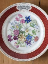 assiette limoges bouquet renaissance Fontainebleau