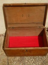 boite  en  bois , vintage  des  années 1950-1960
