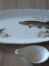 Service à poisson Faïencerie de Luneville