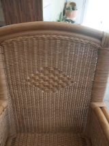 Rocking chair en rotin