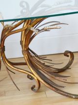 Table basse gerbes de blé Coco Chanel 1970