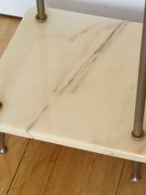 Sellette guéridon marbre années 60