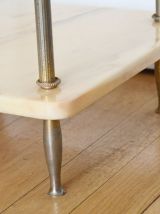 Sellette guéridon marbre années 60