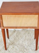 Table de chevet en bois années 60