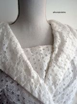 Robe New Look broderie anglaise blanche vintage 50's