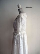 Robe New Look broderie anglaise blanche vintage 50's