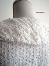 Robe New Look broderie anglaise blanche vintage 50's