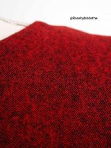 Robe en laine rouge chiné vintage 60's