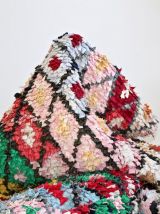 Grand tapis boucherouite berbère