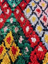 Grand tapis boucherouite berbère