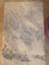 Table basse marbre rose et gris années 50/60