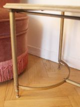 Table basse marbre rose et gris années 50/60