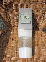 Applique avec tulipe en verre poli et martelé des année 70 s