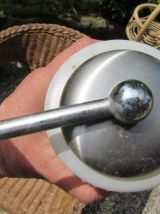 Applique avec tulipe en verre poli et martelé des année 70 s