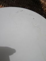 Globe en verre poli  et martelé pour lustre année 70 décor m