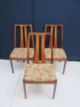 Série de 4 chaises en teck vintage