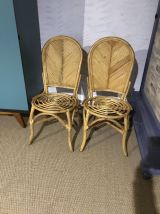 Chaises en rotin