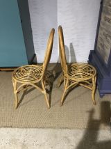 Chaises en rotin