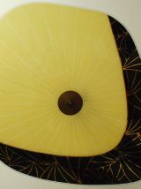 Suspension vintage en verre 1950's